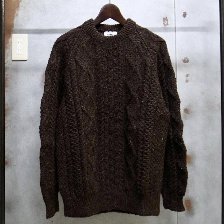 楽天市場】【 Black Sheep / ブラックシープ 】 HAND KNIT ARAN CREW 