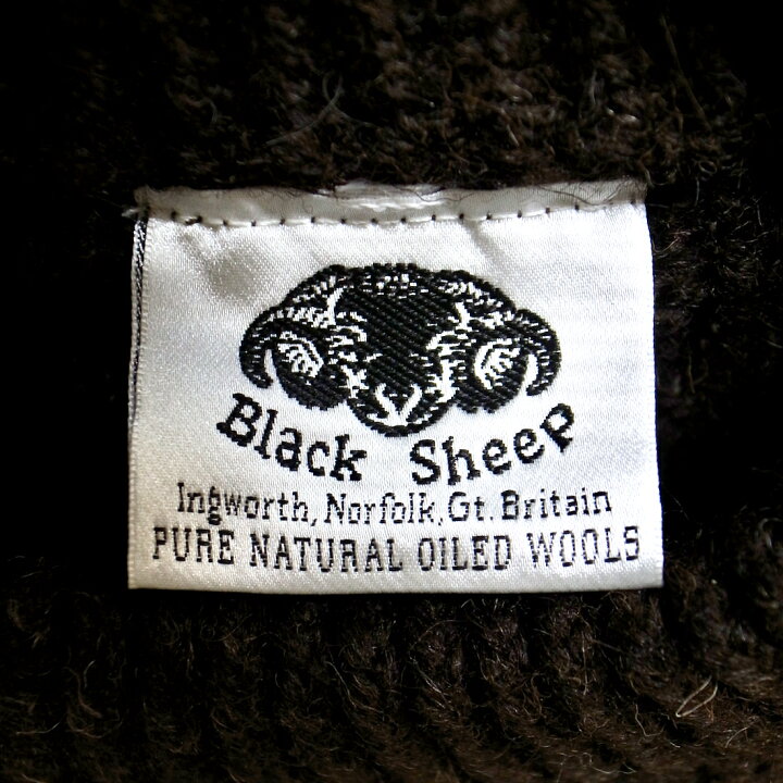 楽天市場】【 Black Sheep / ブラックシープ 】 HAND KNIT ARAN CREW 