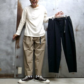 ［2024春夏の新作］【 WILD THINGS / ワイルドシングス 】 WT241-08 2TUCK PANTS / 2タック パンツ チノパンツ クロップドパンツ