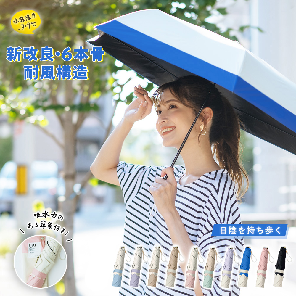 楽天市場】2024新素材・再入荷 日傘 超軽量 完全遮光 折りたたみ傘