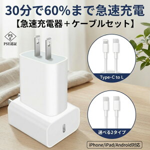 �y20W���o�́z �[�d�� iPhone �}���[�d�� �^�C�vc PD�[�d�� AC�A�_�v�^�[ �R���Z���g USB iPad Android �A���h���C�h �A�C�t�H�� �A�C�z�� ���C�g�j���O �P�[�u�� Type-C PSE�F�؍� ���^ �y�� �g�� �S�@��
