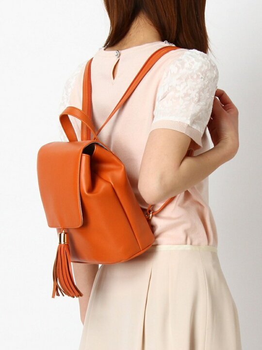 楽天市場 タッセル付ミニサック Lily Brown リリーブラウン バッグ リュック バックパック オレンジ ブラック レッド 送料無料 Rakuten Fashion Lily Brown リリーブラウン