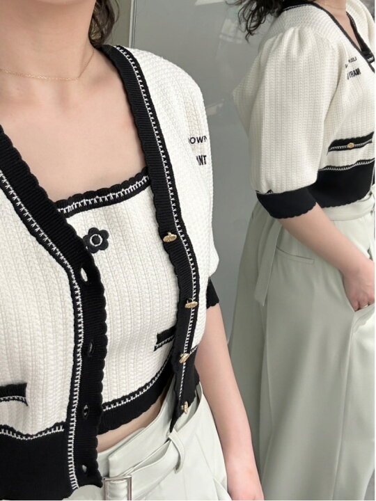楽天市場】【LILY BROWN*MARY QUANT】バイカラーパフニット  