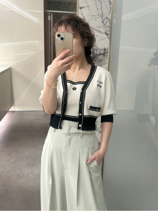 楽天市場】【LILY BROWN*MARY QUANT】バイカラーパフニット  