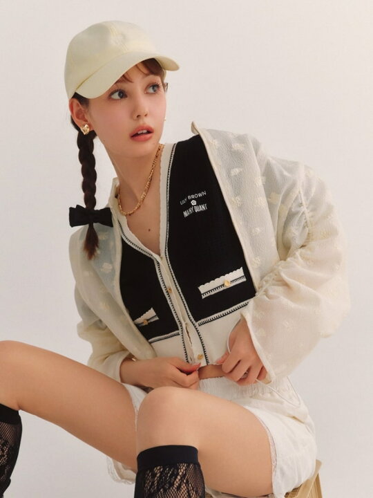 楽天市場】【LILY BROWN*MARY QUANT】バイカラーパフニット 