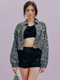 【LILY BROWN×ANNA SUI】スタッズデニムシャツブルゾン LILY BROWN リリーブラウン ジャケット・アウター ブルゾン・ジャンパー ブラウン ピンク【送料無料】[Rakuten Fashion]