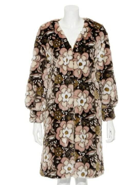 楽天市場】【SALE／52%OFF】ジャガードファーコート LILY BROWN リリー 