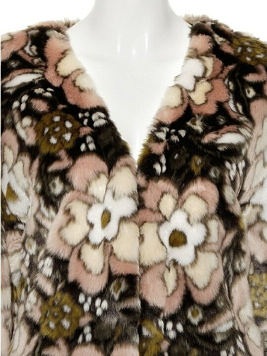 楽天市場】【SALE／52%OFF】ジャガードファーコート LILY BROWN リリー 
