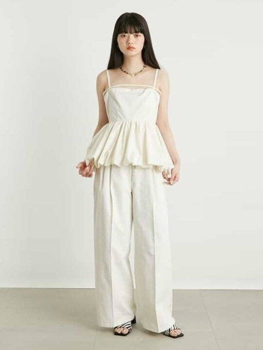 楽天市場】【SALE／40%OFF】バルーンビスチェセットアップ LILY BROWN 