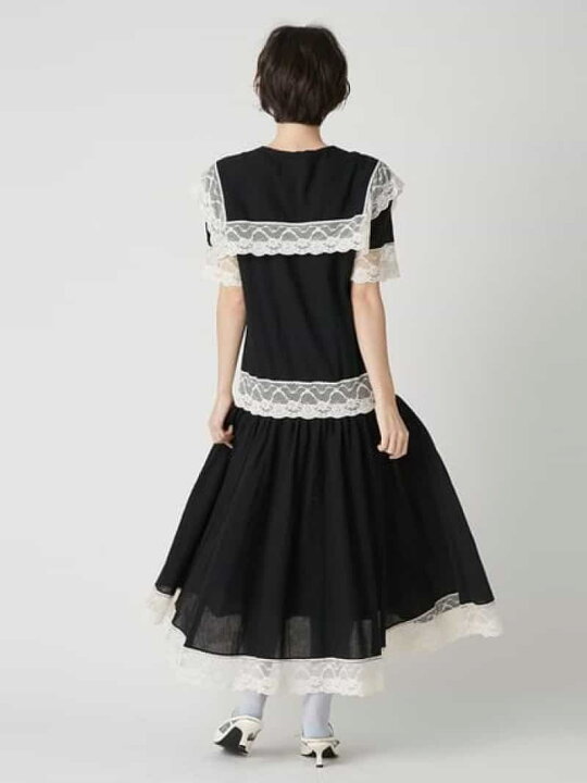 楽天市場】【SALE／50%OFF】セーラーレーストリムワンピース LILY 