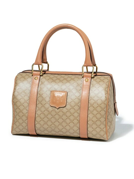 楽天市場】CELINE マカダムモノグラムボストン ミディアム LILY BROWN 