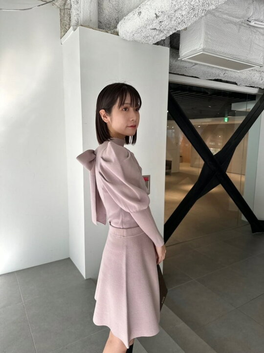 楽天市場】ボウタイニットセットアップ LILY BROWN リリーブラウン 