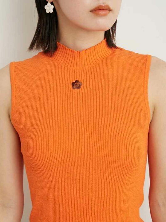 楽天市場】【LILY BROWN×MARY QUANT】デイジー刺繍ニットタンク LILY 