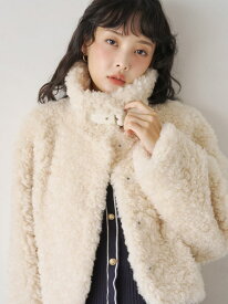 【WEB限定カラー】2wayバリエファーショートコート LILY BROWN リリーブラウン ジャケット・アウター その他のジャケット・アウター ブラウン イエロー【先行予約】*【送料無料】[Rakuten Fashion]