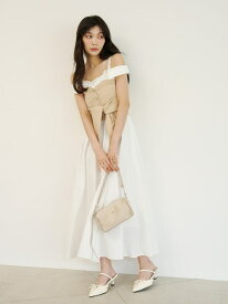 【SALE／50%OFF】レイヤードドッキングニットワンピース LILY BROWN リリーブラウン ワンピース・ドレス ワンピース ネイビー ベージュ ブラウン【RBA_E】【送料無料】[Rakuten Fashion]