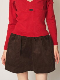 バリエボリュームミニスカート LILY BROWN リリーブラウン スカート ミニスカート ブラウン【送料無料】[Rakuten Fashion]