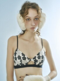 【LILY BROWN*MARY QUANT】【LILY BROWN Lingerie】デイジーノンワイヤーブラ・ショーツセット LILY BROWN リリーブラウン インナー・ルームウェア ブラ＆ショーツセット ホワイト ブラック【送料無料】[Rakuten Fashion]