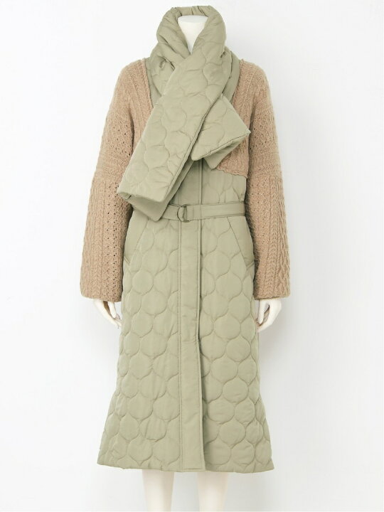 楽天市場】【SALE／45%OFF】ニット袖キルティングコート LILY BROWN 