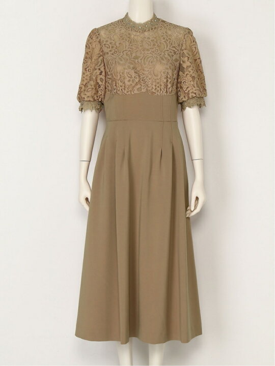 楽天市場】【SALE／45%OFF】ラメレースビジューワンピース LILY BROWN  