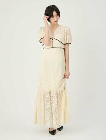 【SALE／50%OFF】レースロングドレス LILY BROWN リリーブラウン ワンピース・ドレス ワンピース ブラウン ブラック【RBA_E】【送料無料】[Rakuten Fashion]