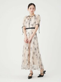 バイカラーエンブロイダリードレス LILY BROWN リリーブラウン ワンピース・ドレス ドレス ブラウン ベージュ【送料無料】[Rakuten Fashion]