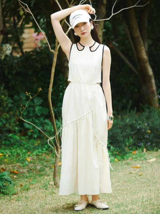 楽天市場】【SALE／50%OFF】カットコンビドロストワンピース LILY  