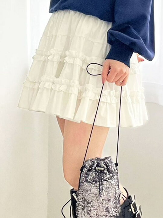楽天市場】【SALE／30%OFF】コットンギャザーミニスカート LILY BROWN  