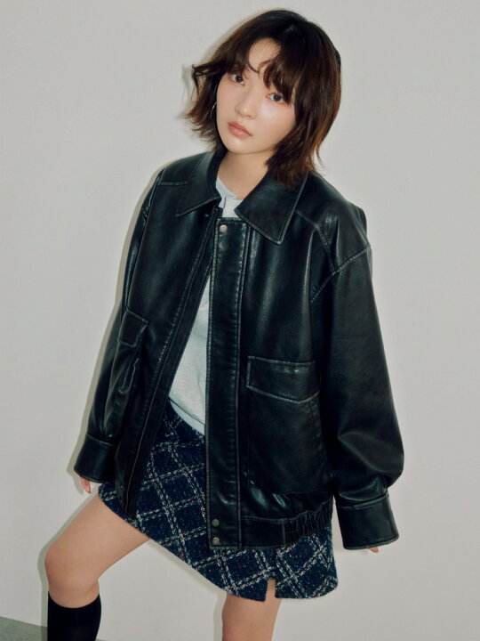 楽天市場】【SALE／30%OFF】ヴィンテージレザーブルゾン LILY BROWN 