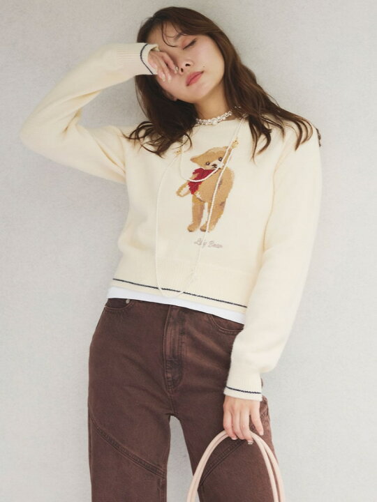 楽天市場】【SALE／30%OFF】【WEB限定カラー】Lily Bearリボンニット 
