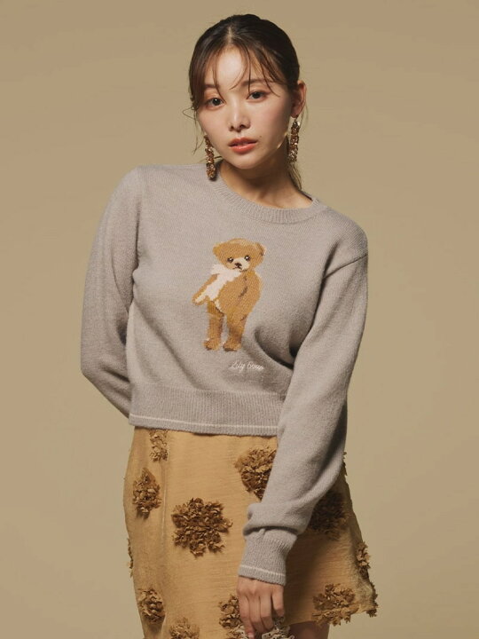 楽天市場】【SALE／30%OFF】【WEB限定カラー】Lily Bearリボンニット 