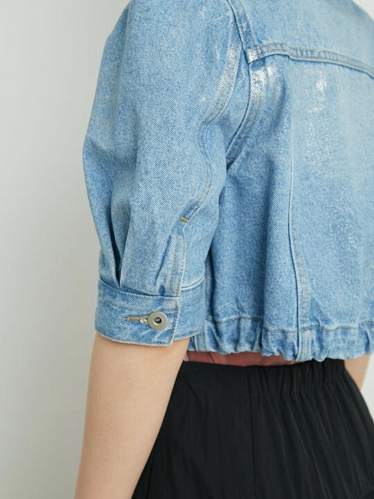 楽天市場】【SALE／30%OFF】ハーフスリーブシルバーホイルデニム 