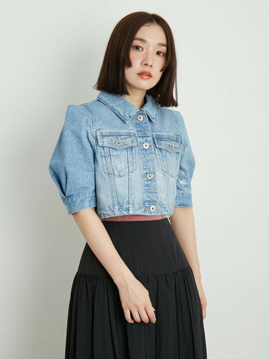 楽天市場】【SALE／30%OFF】ハーフスリーブシルバーホイルデニム 