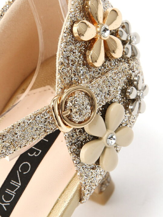 楽天市場】【SALE／40%OFF】3Dフラワーグリッターパンプス LILY BROWN  