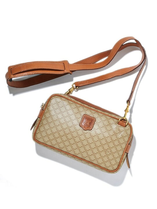 楽天市場】CELINE マカダムモノグラムショルダー LILY BROWN リリー 