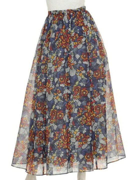楽天市場】【SALE／40%OFF】ステンドガラス柄ロングスカート LILY  