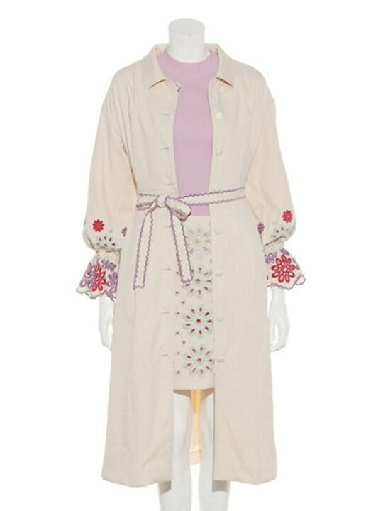 楽天市場】【SALE／45%OFF】カットワークコート LILY BROWN リリー  