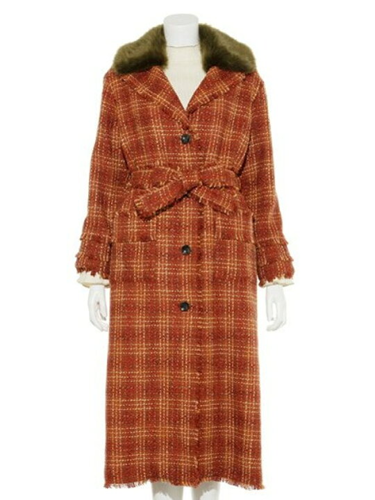 楽天市場】【SALE／45%OFF】ツイードノーカラーロングコート LILY 
