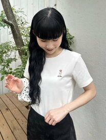 【SALE／20%OFF】【Lily Bear】コンパクトTシャツ(接触冷感) LILY BROWN リリーブラウン トップス カットソー・Tシャツ ブラック ホワイト ピンク ブラウン イエロー【RBA_E】【送料無料】[Rakuten Fashion]