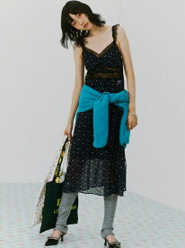 【SALE／50%OFF】【LILY BROWN Lingerie×ANNA SUI】カップ付きキャミワンピース LILY BROWN リリーブラウン ワンピース・ドレス ワンピース ブラウン ブラック【RBA_E】【送料無料】[Rakuten Fashion]