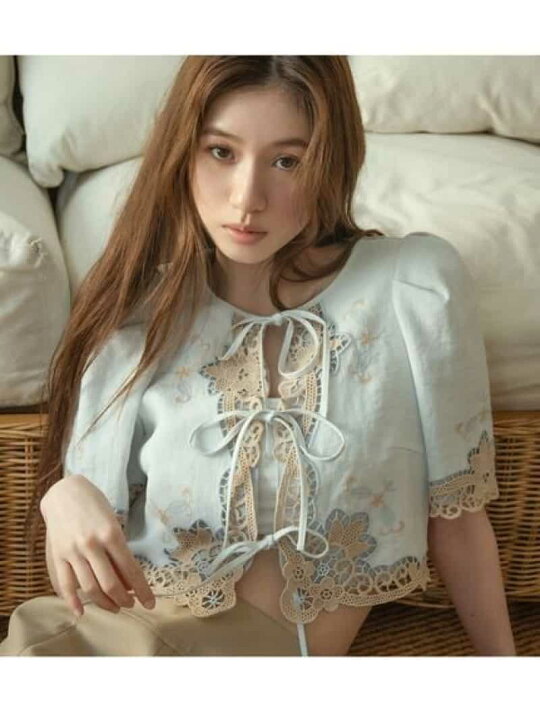 楽天市場】【SALE／40%OFF】カットワークパネルレースジャケット LILY 