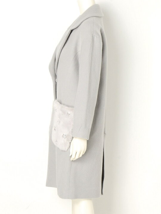楽天市場】【SALE／45%OFF】エコファービジューコート LILY BROWN  