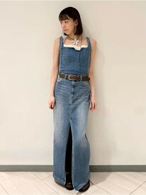 【SALE／50%OFF】デニムロングスカート LILY BROWN リリーブラウン スカート ロング・マキシスカート ブラウン【RBA_E】【送料無料】[Rakuten Fashion]