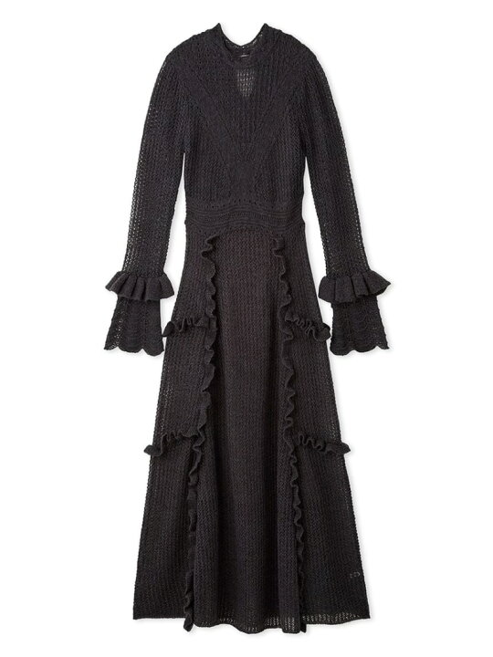 楽天市場】【SALE／50%OFF】透かし編みフリルニットワンピース LILY 