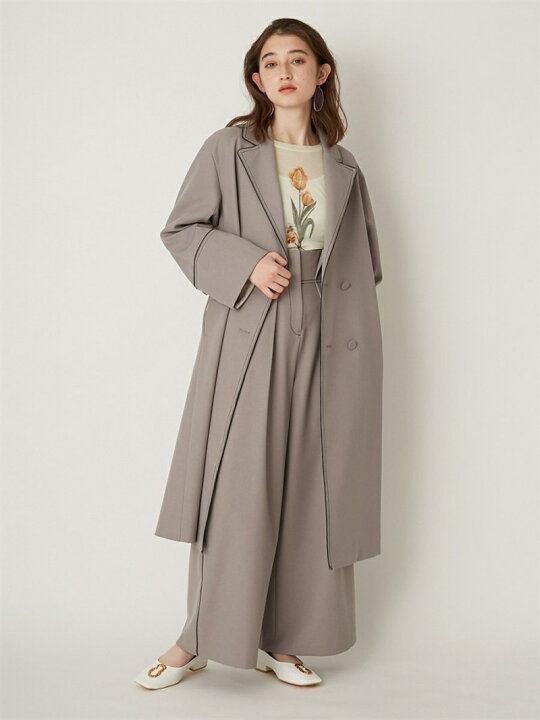 楽天市場】【SALE／50%OFF】パイピングスプリングコート LILY BROWN  