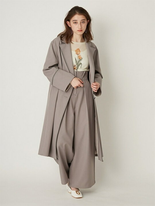 楽天市場】【SALE／50%OFF】パイピングスプリングコート LILY BROWN 