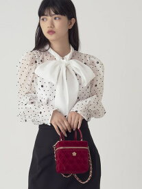 【LILY BROWN*MARY QUANT】デイジードットブラウス LILY BROWN リリーブラウン トップス シャツ・ブラウス ホワイト ブラック ブルー【送料無料】[Rakuten Fashion]