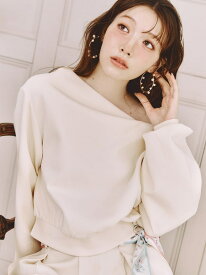 【SALE／50%OFF】【WEB限定カラー】ドレープオフショルボンディングスウェット LILY BROWN リリーブラウン トップス スウェット・トレーナー ブラウン グレー ピンク【RBA_E】【送料無料】[Rakuten Fashion]