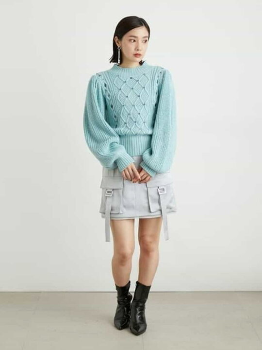 楽天市場】【SALE／50%OFF】サテンカーゴミニスカート LILY BROWN  
