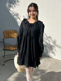 【SALE／50%OFF】コットンレースミニワンピース LILY BROWN リリーブラウン ワンピース・ドレス ワンピース ホワイト ブラック ブラウン【RBA_E】【送料無料】[Rakuten Fashion]