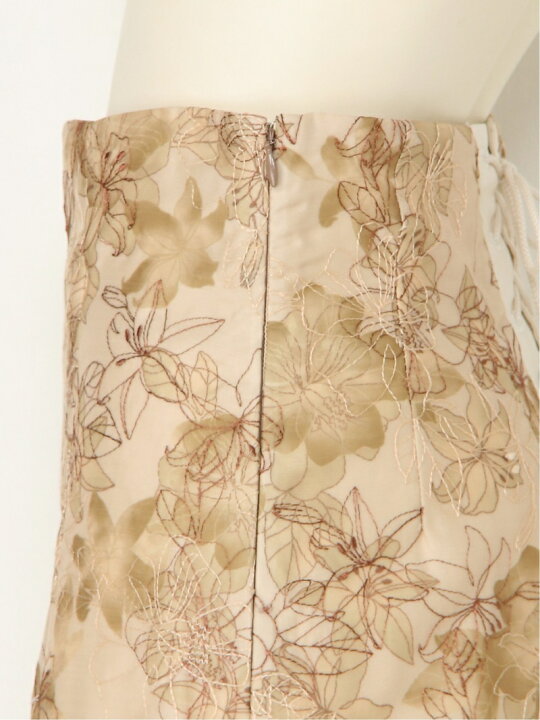楽天市場】【SALE／45%OFF】ぼかし花柄刺繍スカート LILY BROWN リリー  